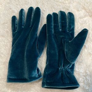 Vintage Blue Velvet Thinsulate Women’s Gloves size small
